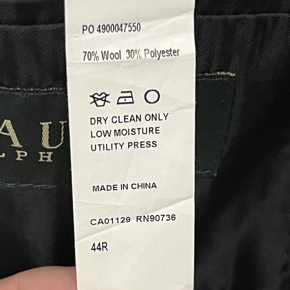 Lauren Ralph Lauren Blazer Mens 44R Navy Blue Wool Gold Crest Buttons Classic - Picture 7 of 13
